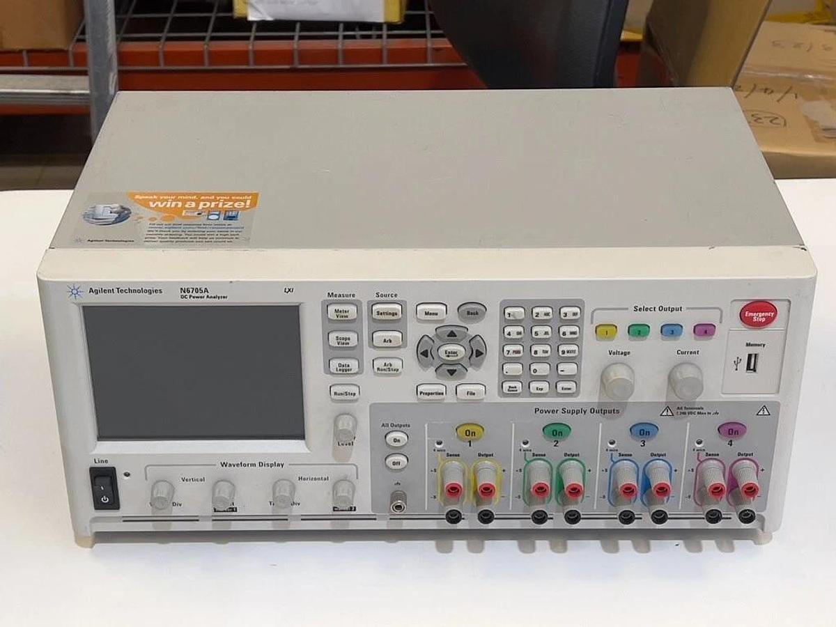 Used Agilent N6705A DC Power Analyzer with 3 Each N6731B DC Power Modules Installed