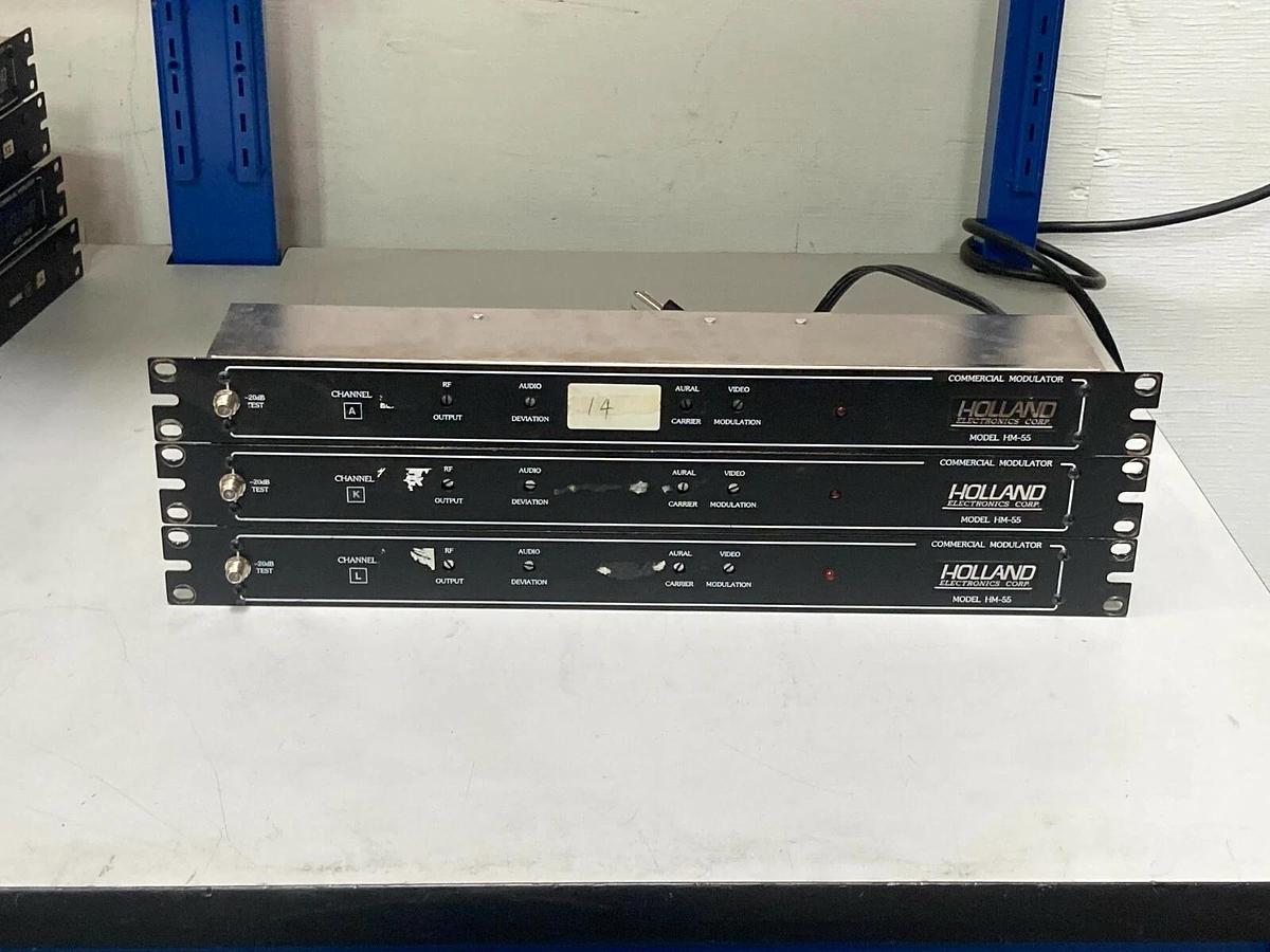 Used Lot of 10 - Holland Electronics Model HM-55 Commercial Modulator