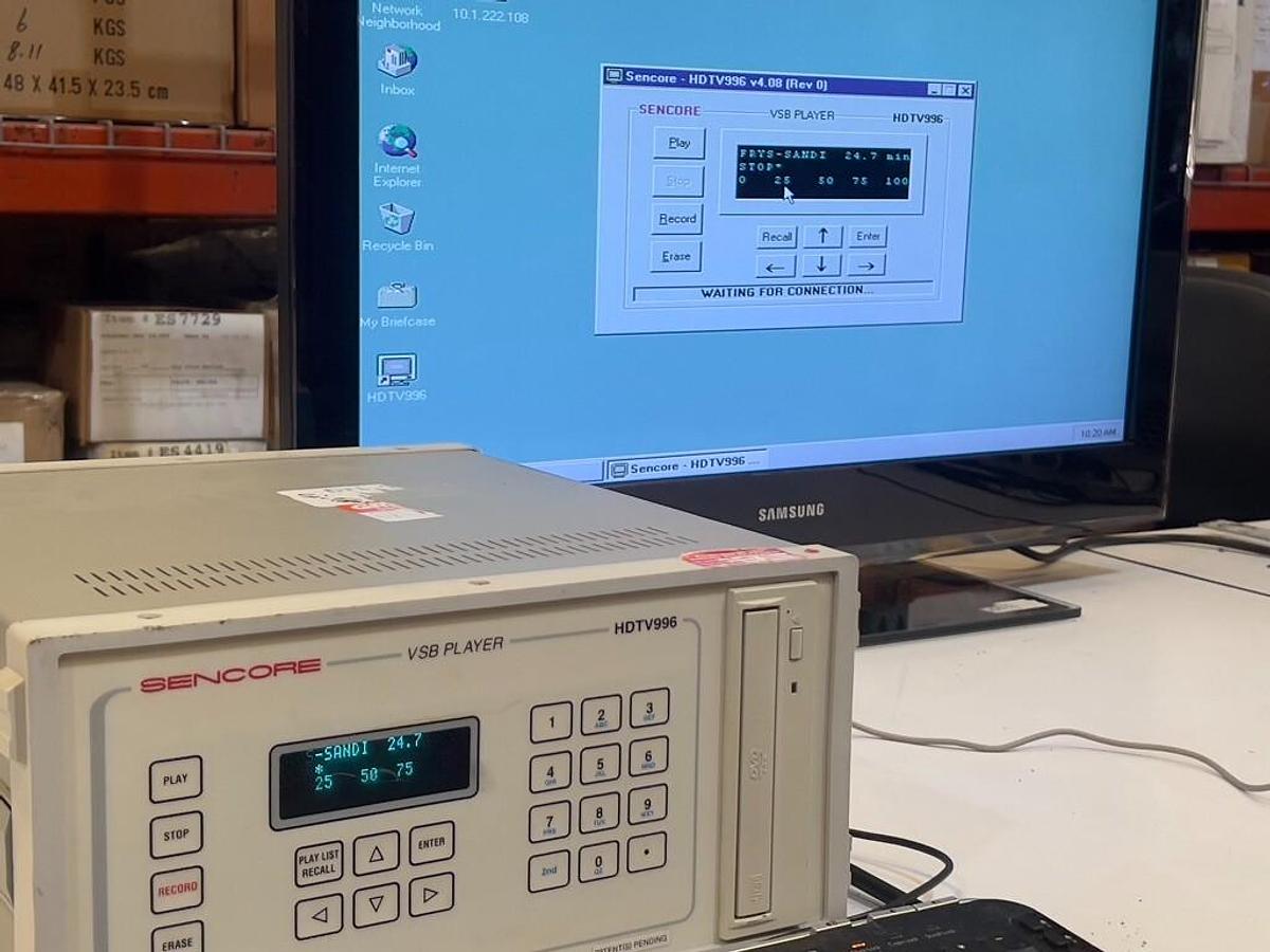 Used Sencore HDTV996 VSB Player - Broadcast Signal Generator - Vestigial Sideband