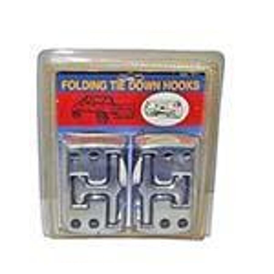 Used Folding tie down hooks. Use for Pick-ups, Vans, Boats, Campers, Motorhomes ES6485