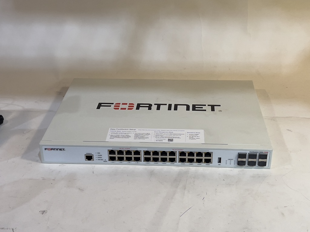 Used Fortinet FortiSwitch 124G-FPOE