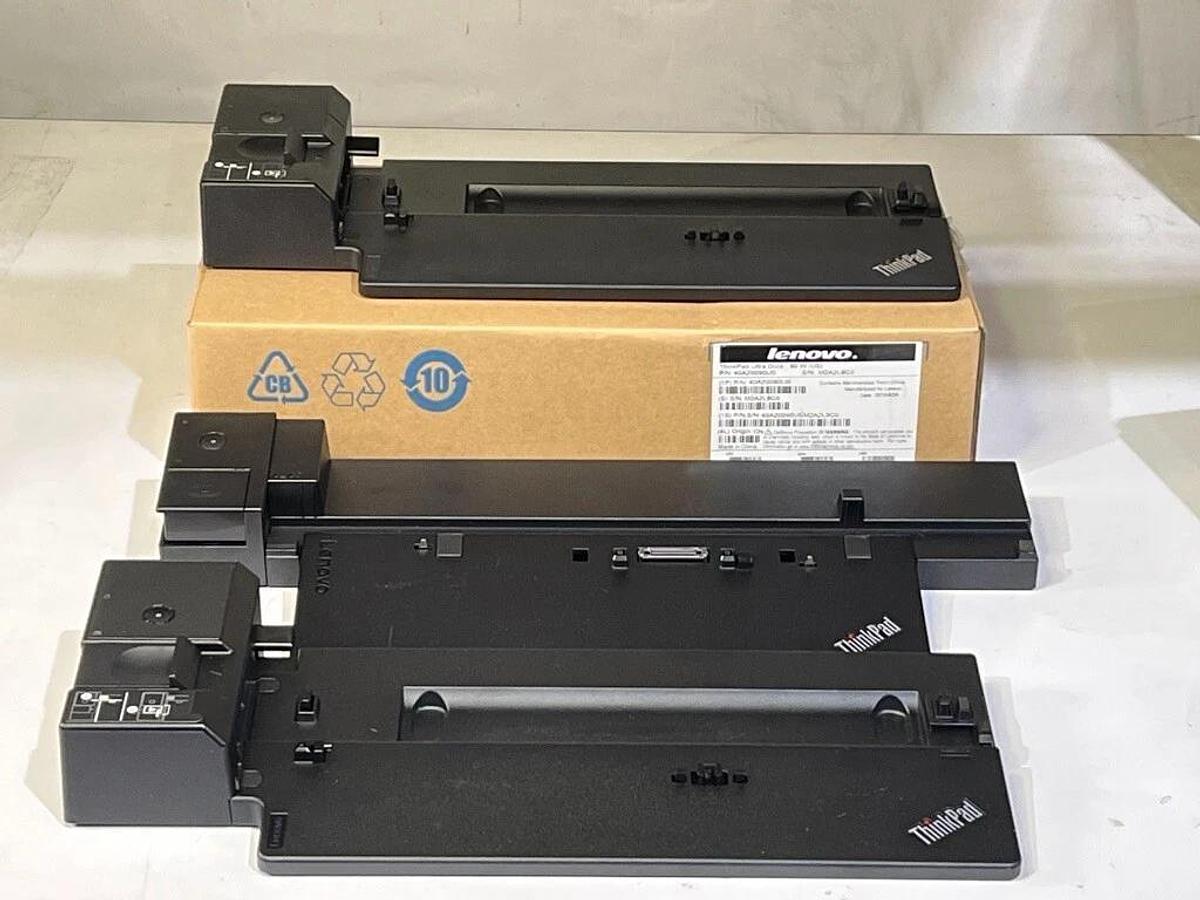 Used Lot of 4 Lenovo ThinkPad Ultra Docks: 40A20090US, 40A50230, & 2 Each 40AJ0135US