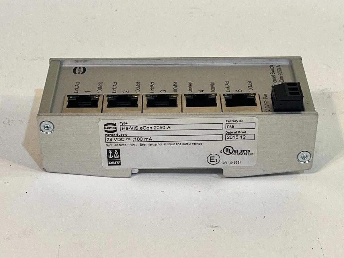 Used Harting Ethernet Switch Ha-VIS eCon 2050-A 20761053000
