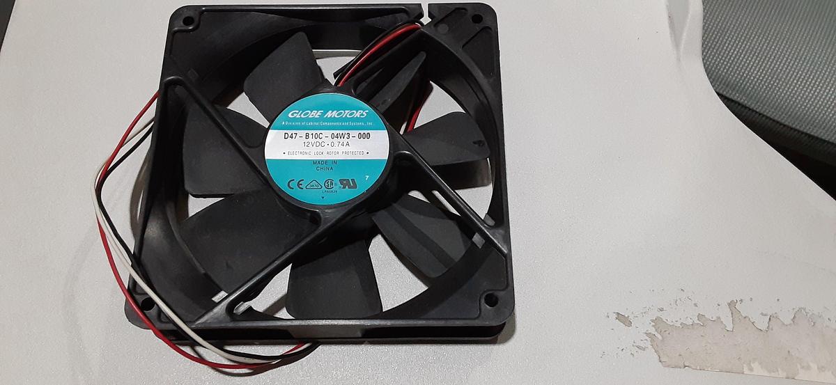 Used FAN 12VDC .74AMP 120X25MM        3-WIRE 13’ LONG TO BARE ENDSCONDITION: NEW ES6417