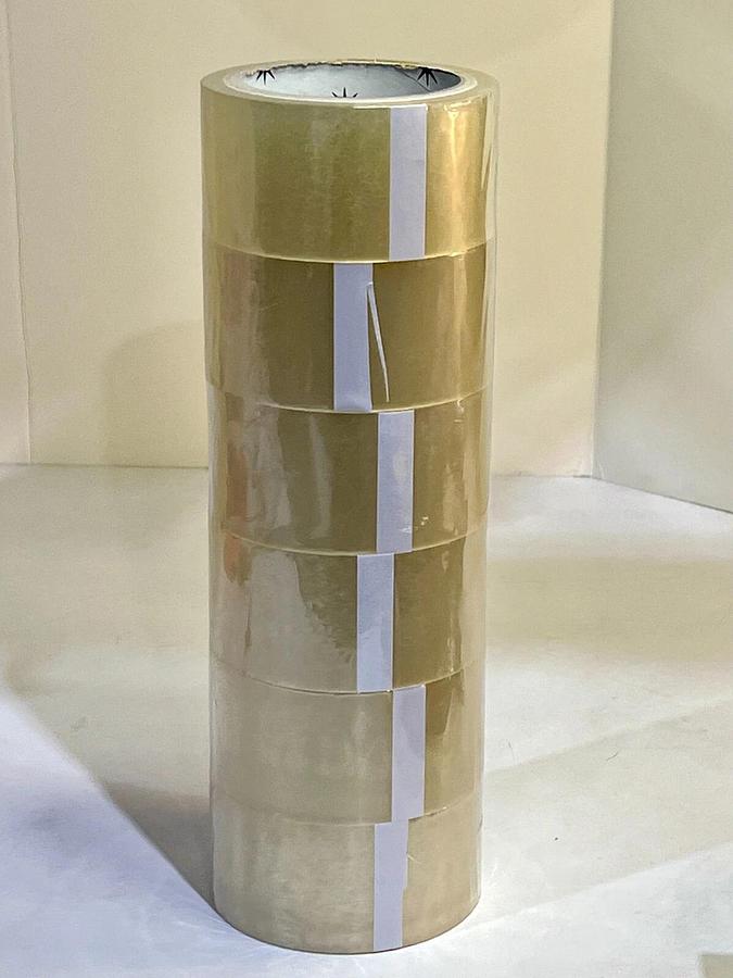 Used Case of 36 Packaging Tape Rolls 2" x 55 Yards 1.6mil Clear Adhesive TA-2X55-16E