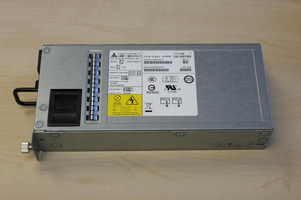Used LOT OF 5 Delta Electronics DPSN-350DB A - Power Supplies ANH2M P/N 23-1000019-01