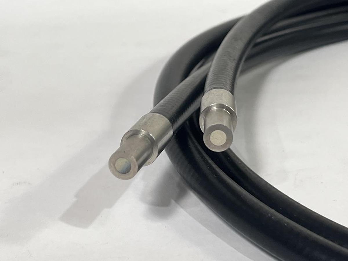 Used Dolan-Jenner EE448 002122014048 PVC Monocoil 1/4" Dual Fiber Optic Cable 48"