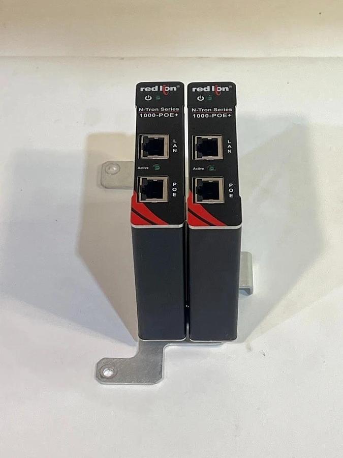 Used 2 Pieces Red Lion N-Tron Series 1000-POE+ Power Injector
