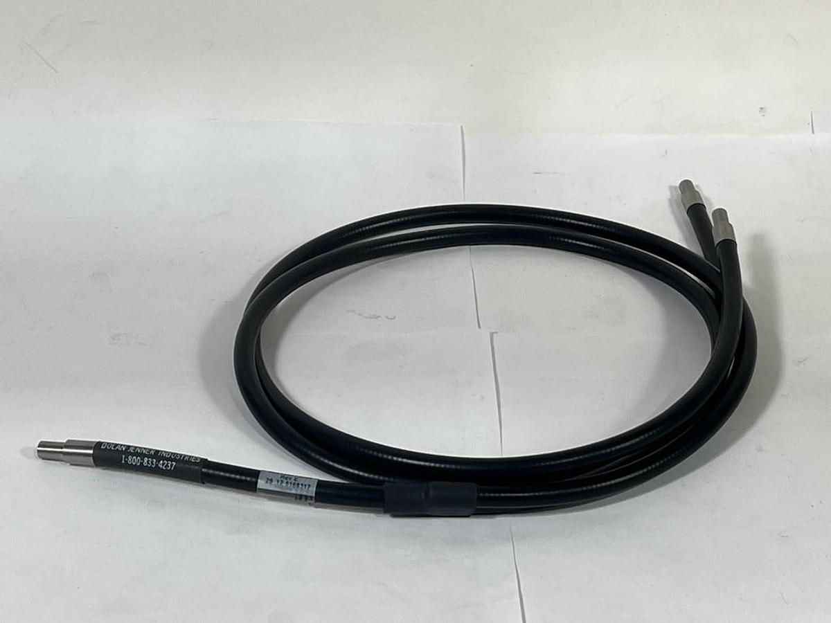 Used Dolan-Jenner EE448 002122014048 PVC Monocoil 1/4" Dual Fiber Optic Cable 48"