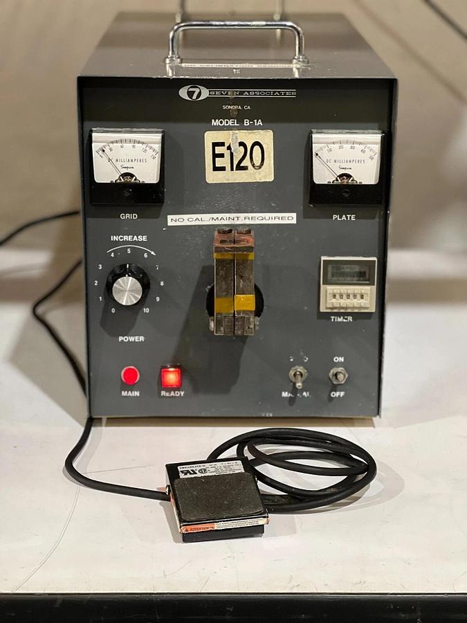 Used 7 Seven Associates Model B-1A Induction Heater Semi-Rigid Tooling Coax Soldering