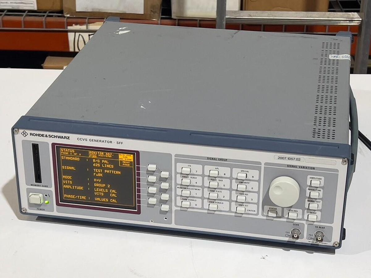 Used Rohde & Schwarz 2007.1057K02 SFF CCVS Generator + Z1 Digital Video Interface