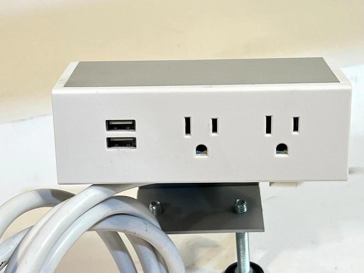 Used Byrne - Dean: Edge Mount Power Unit w/ 2X USB-A Sockets & 2X of 120V AC Sockets