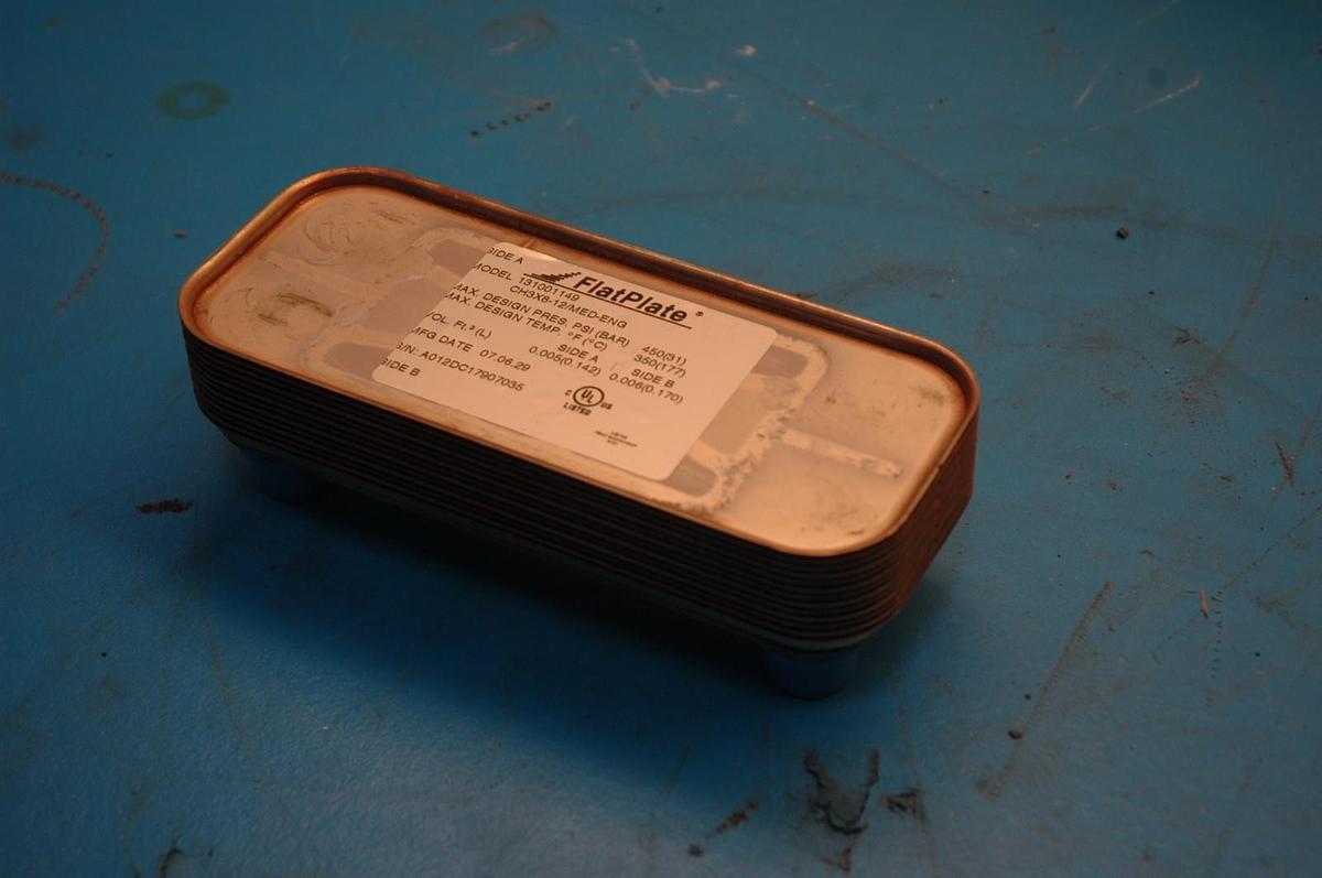 Used FlatPlate Flat Plate GEA heat exchanger brazed copper chiller CH3X8-12 MED/ENG