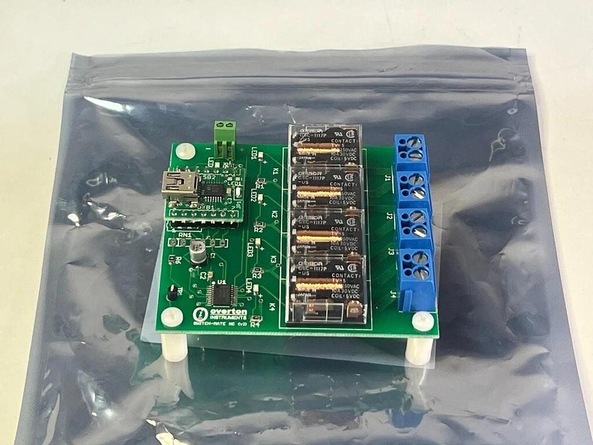 Lot of 5: Overton Instruments Gang Switch, Relay, and Multiplexer Modules w/ USB