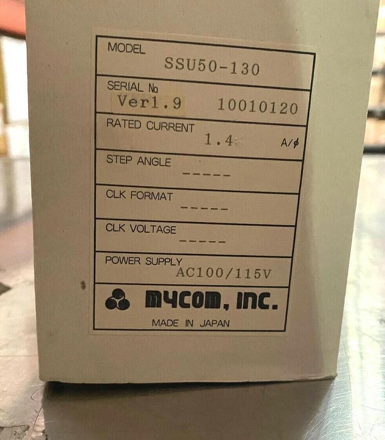 Used Mycom NanoDrive SSU50-130 Driver for Stepping Motor - Stepper Controller