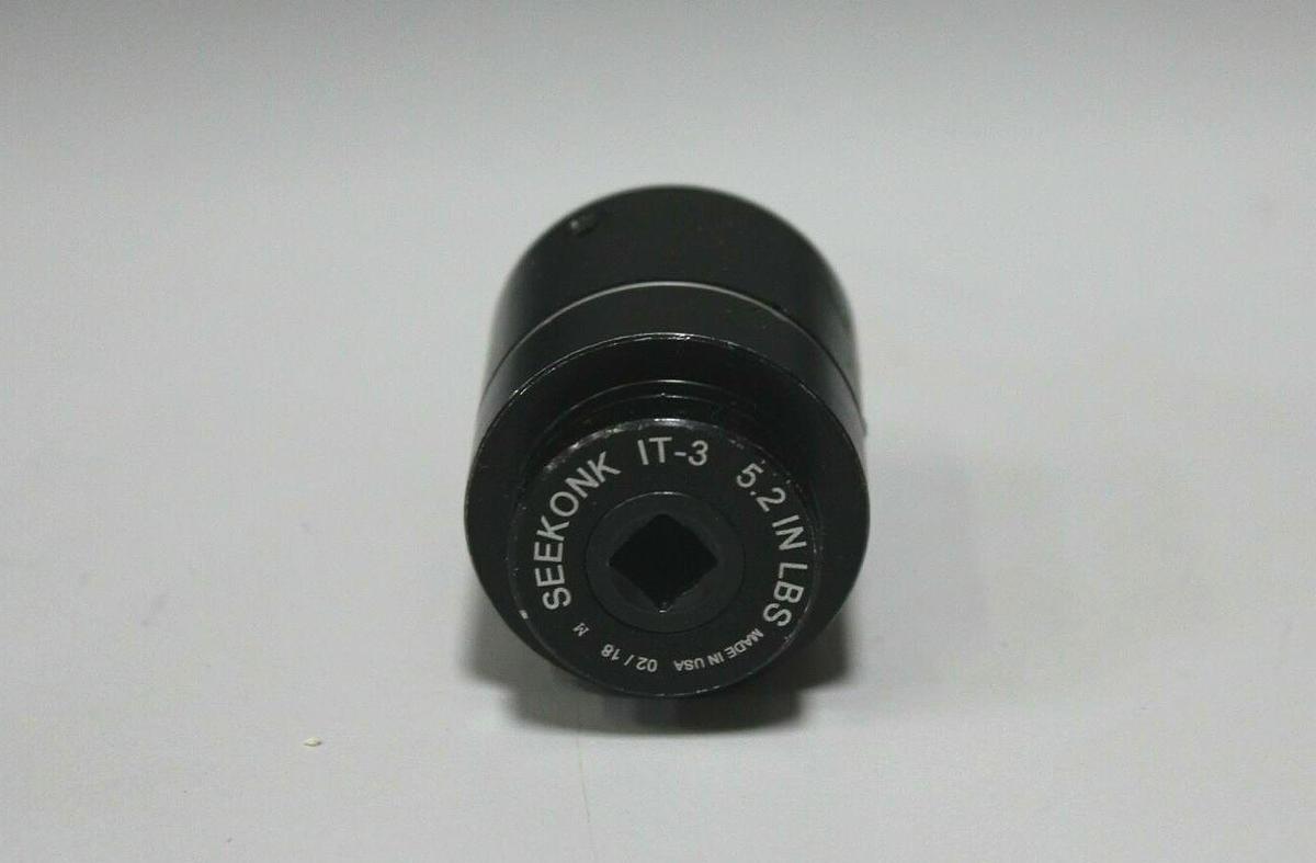 Used Seekonk IT-3 1/4" Precision Inline Pre-Set Torque Limiter 5.2 in lbs Inch Pounds