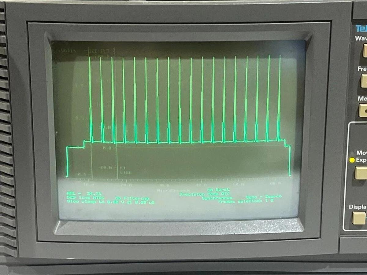 Used Tektronix VM700A Video Measurement Set w/ Options 01 & 11: NTSC & PAL Standards