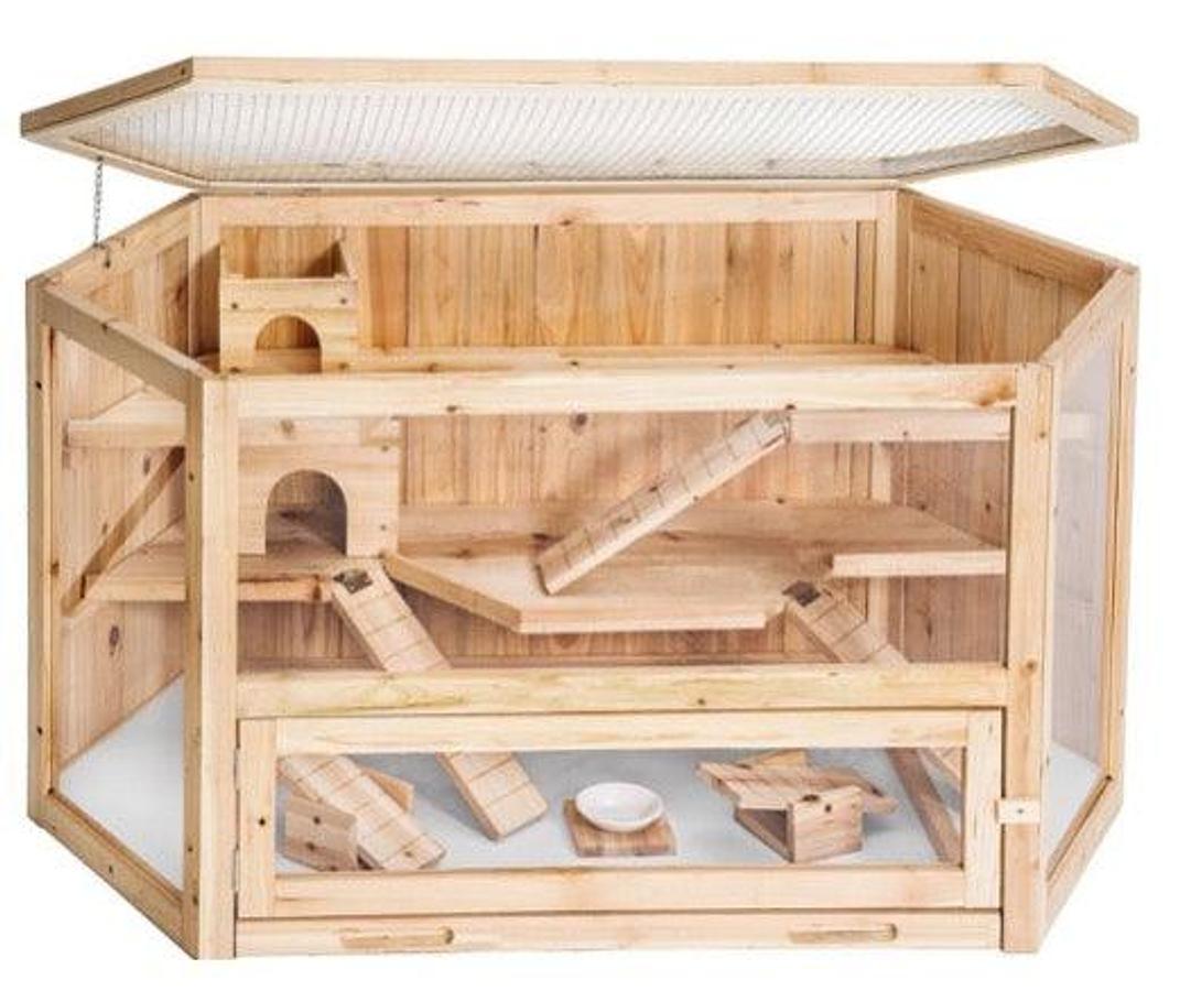 Petrum 3-Level Wooden Hamster Cage Model 030108-00130