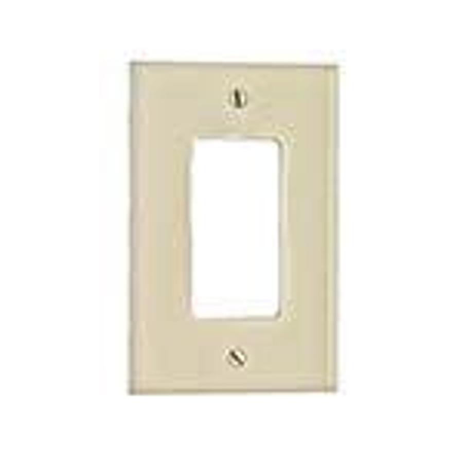 Used 1-Gang Decora/GFCI Device Decora Wallplate, Midway Size, Thermoplastic Nylon, Device Mount, - Ivory ES7638