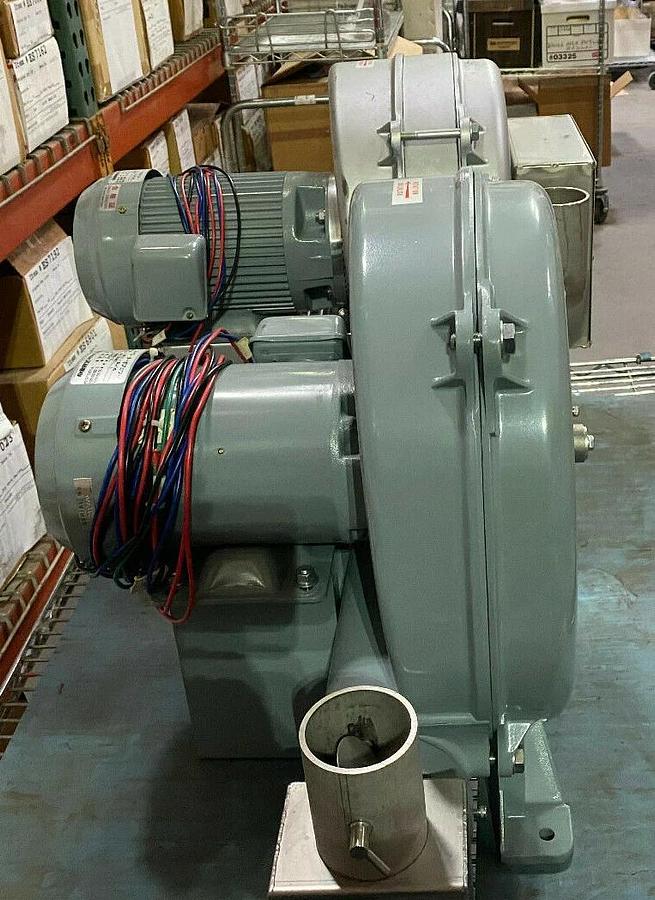 Used Muto Denki Blower Motor / Fan MI-8/6 - 220 V 3A 1 HP 0.75 kW