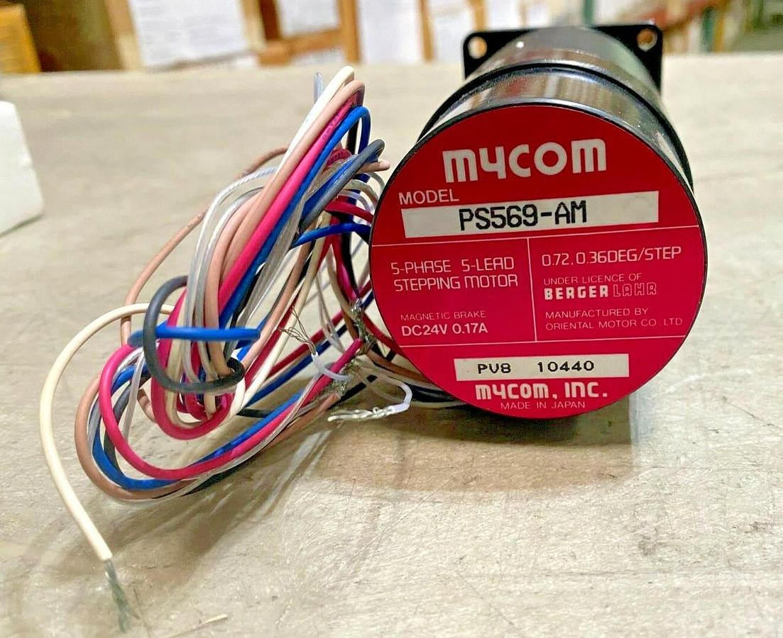 Mycom PS569-AM 5-Phase 5-Lead Stepping Motor w/ Magnetic Brake - Berger Lahr