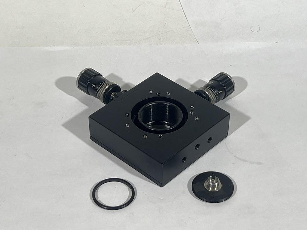 Used XY Translator with MItutoyo 148-205 Micrometer Drives - Optic Mount