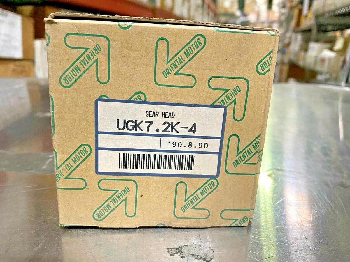 Oriental Motor Vexta Model UGK7.2K-4 Gear Head for Step Unit
