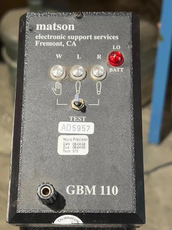 Used Matson GBM 110 Static Electricity Management / Discharge System - Manufacturing