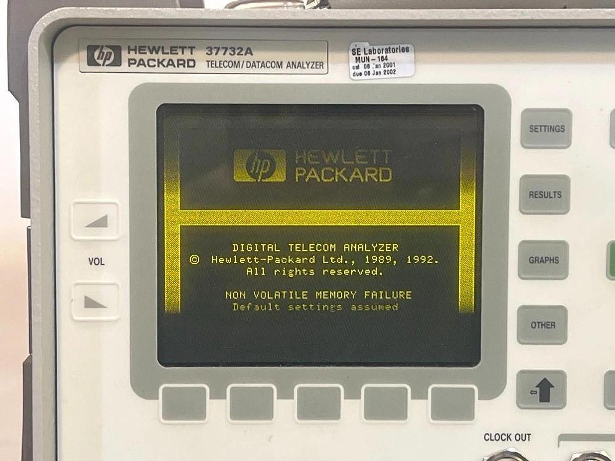 Used Hewlett Packard HP Model 37732A Digital Telecom / Datacom Tester