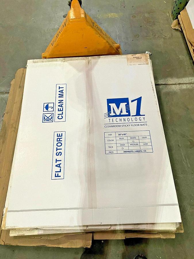 120 PCS M1 Technology Stickymat White1.8mil Coated Polyethyelene Sheets 36"x45"