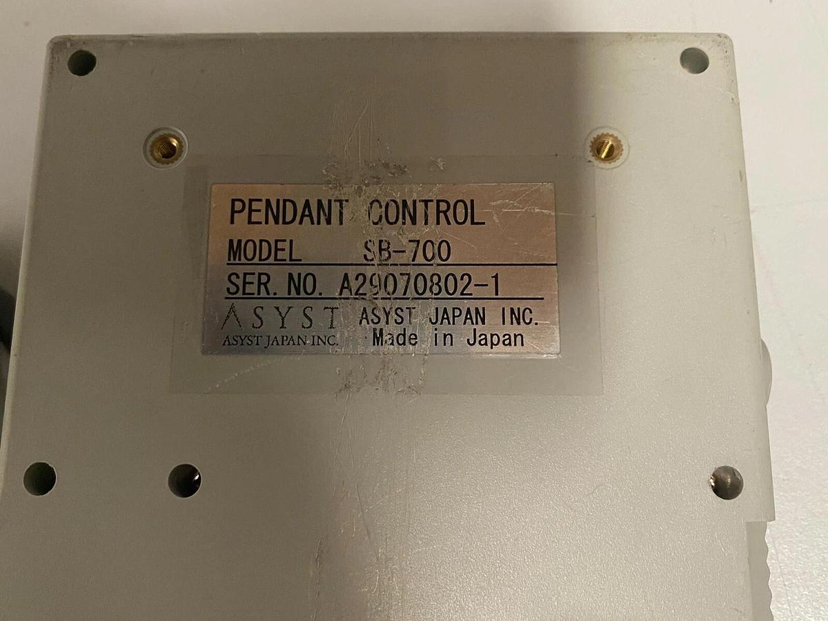 Used Asyst Japan SB-700 Pendant Control - Teach Pendant - Missing Side Button