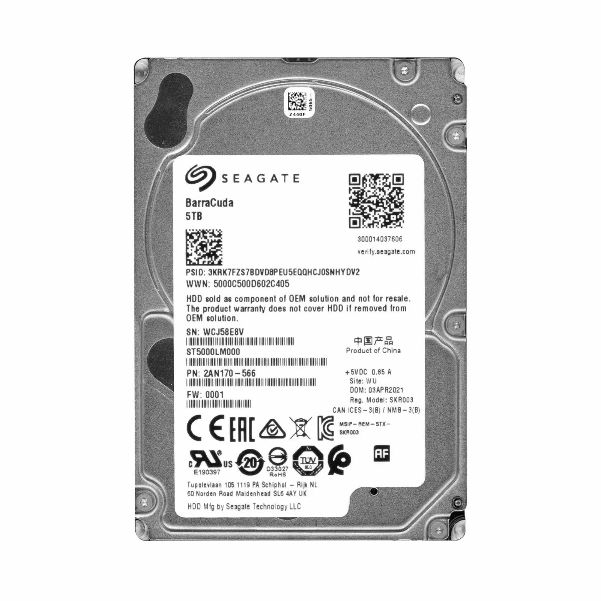 2020 Seagate ST5000LM000
