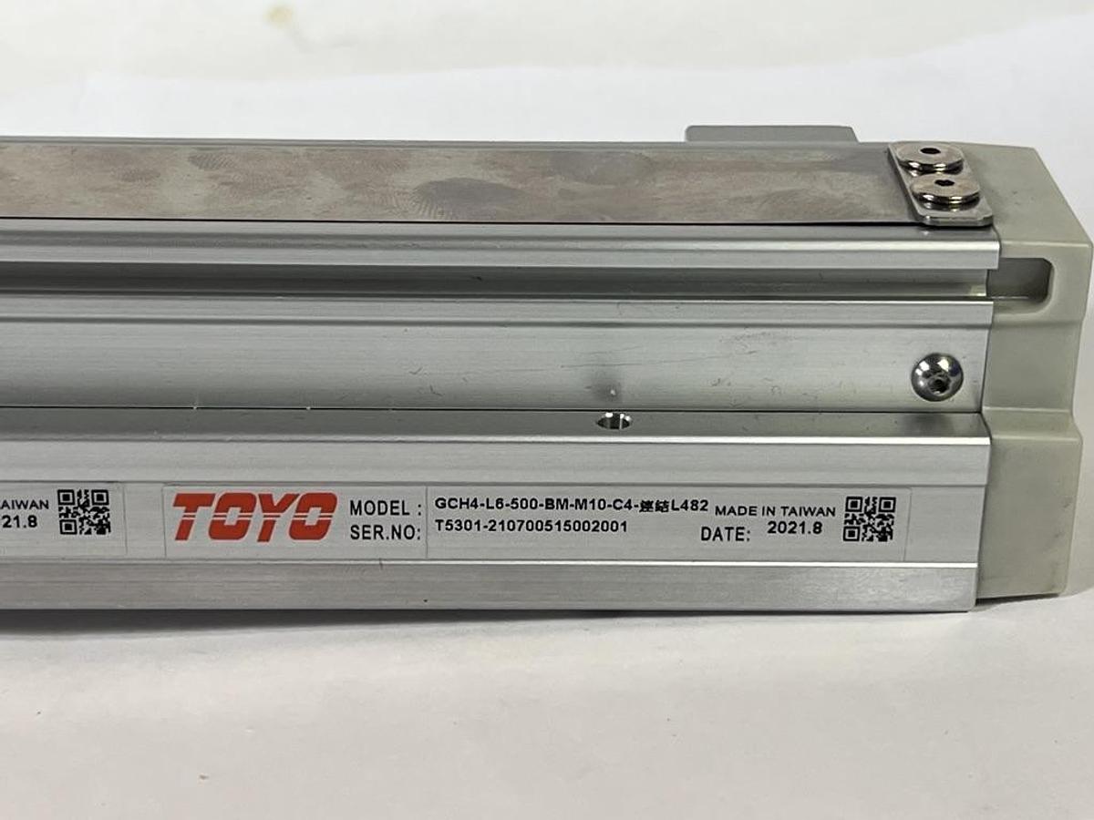 Used Toyo GCH4 Series 500mm Stroke Cleanroom Actuator with Motor Pulley Mount