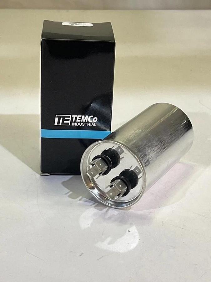 Used Case of 50: TEMCo Individually Boxed 45.0uF 370VAC Round Motor Run Capacitors