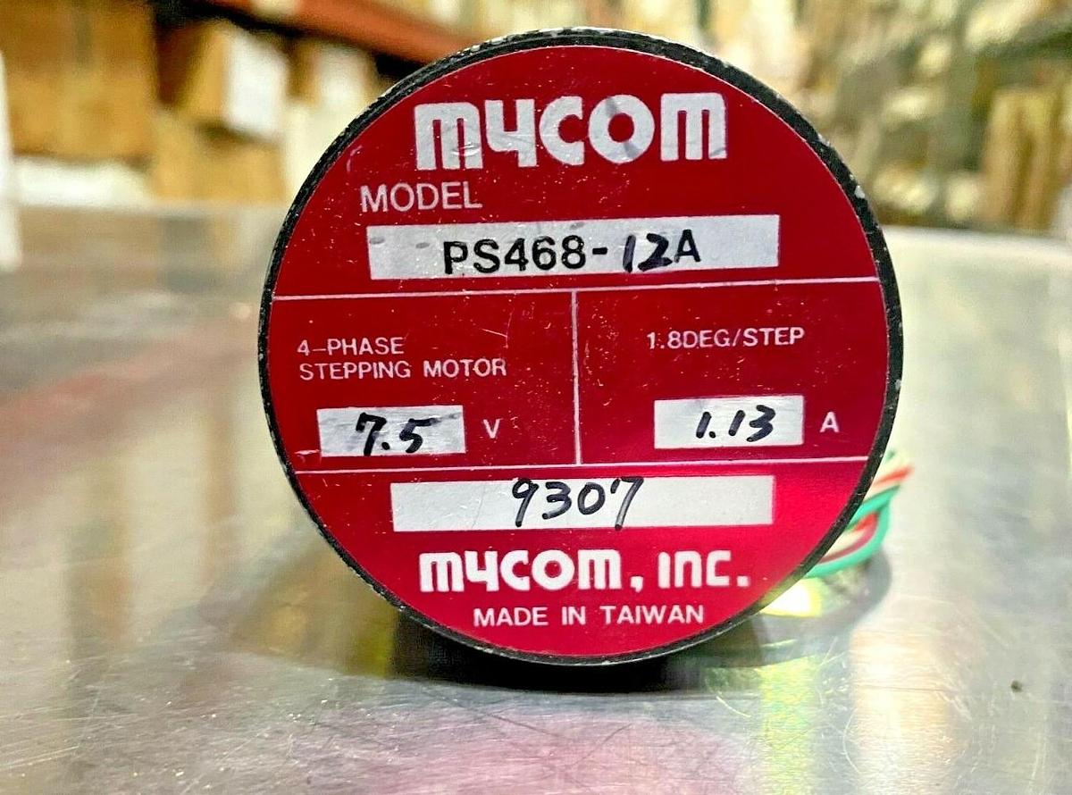 Used Mycom PS468-12A 7.5V 1.13A 4-Phase Stepping Motor - Stepper