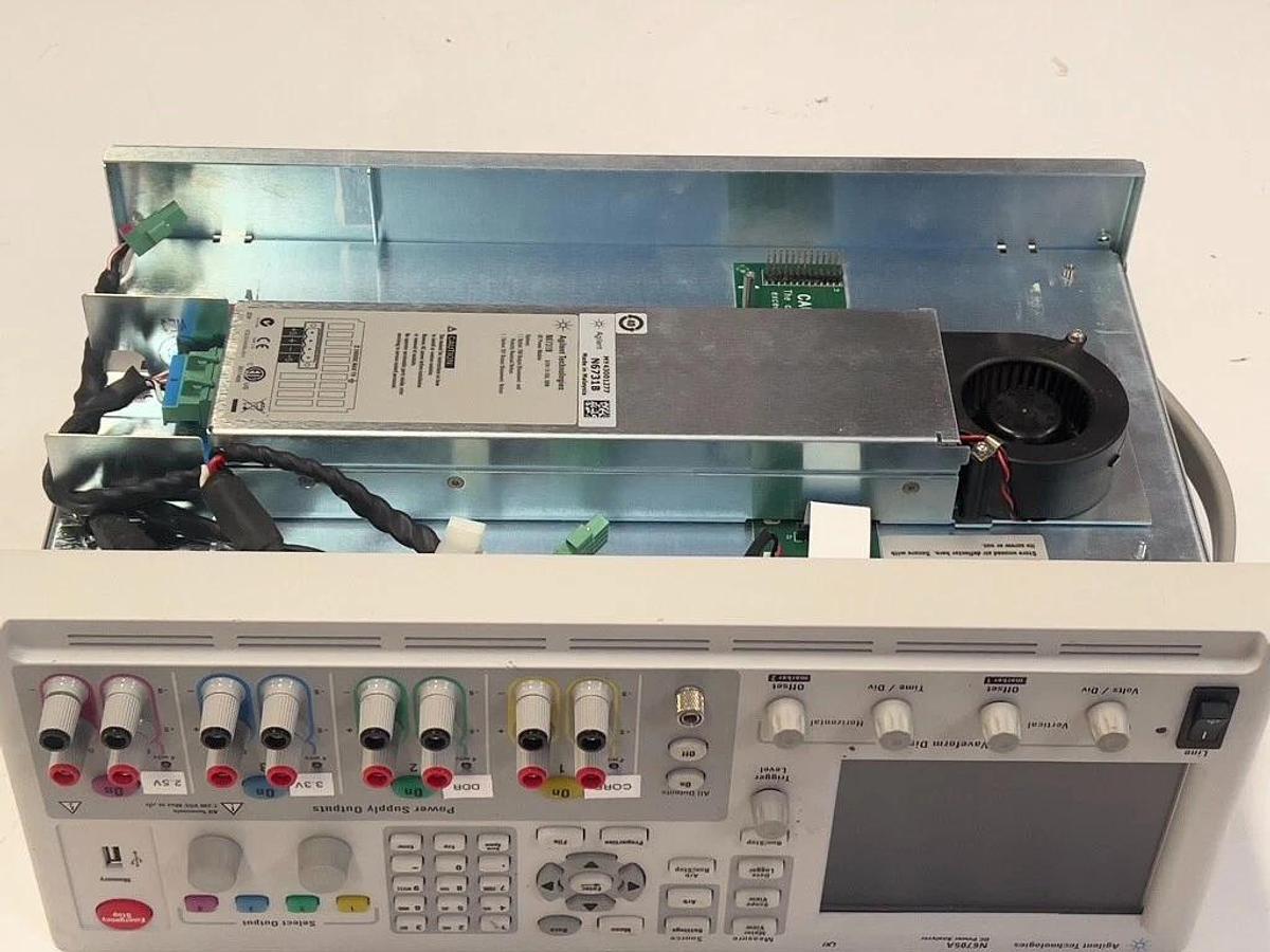 Used Agilent N6705A DC Power Analyzer with 3 Each N6731B DC Power Modules Installed
