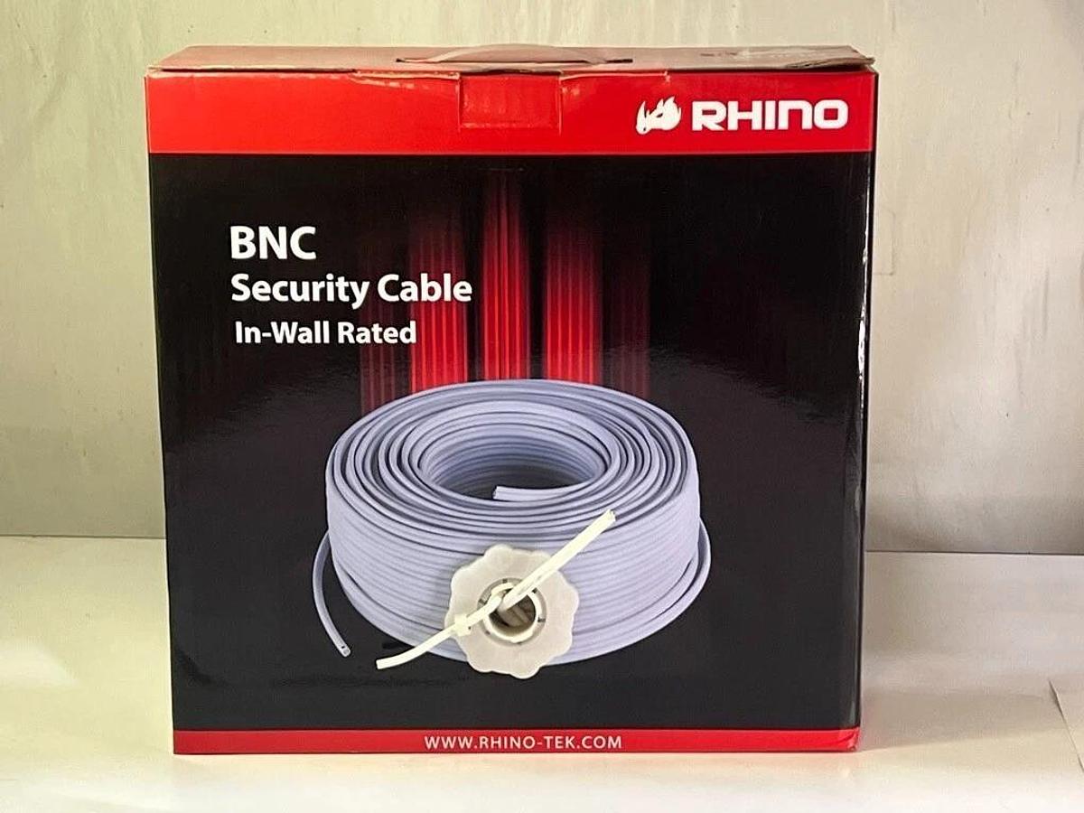 Used Rhino Tek 300FT BNC Security Cable In-Wall Rated - RHC-021-300