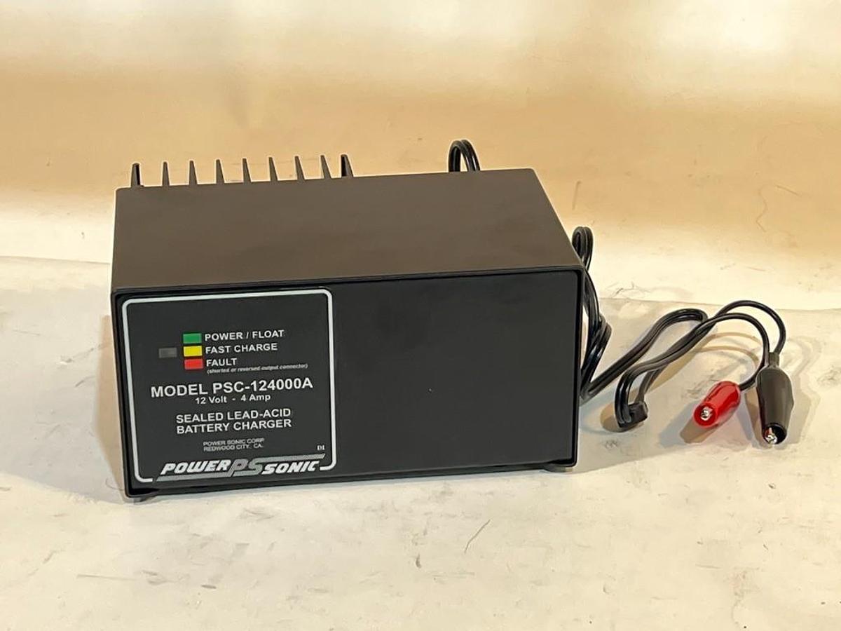 Power-Sonic Model PSC-124000A Sealed Lead-Acid Battery Charger 12-Volt 4-Amp