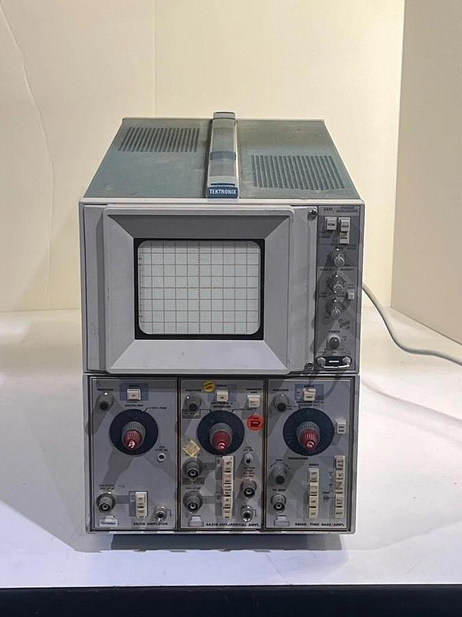 Used Tektronix 5441 Storage Oscilloscope Mainframe with 5A15N, 5A21N & 5B10N Plug-Ins