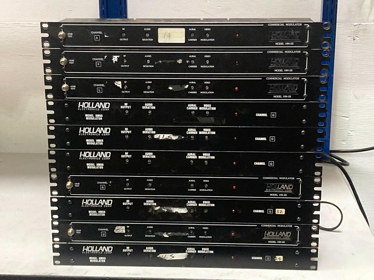 Used Lot of 10 - Holland Electronics Model HM-55 Commercial Modulator