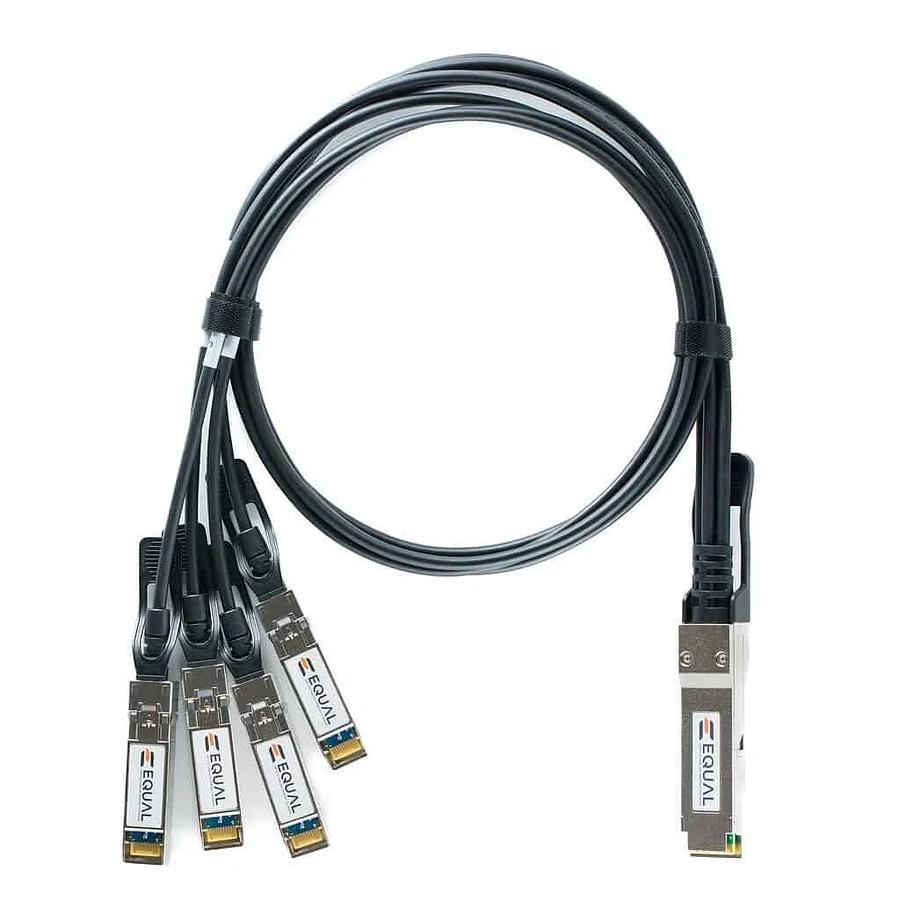 Used Equal Optics QSFP-4SFP10G-5M-EO QSFP - SFP+ 5m Cable For Cisco 40GBase-CU Twinax