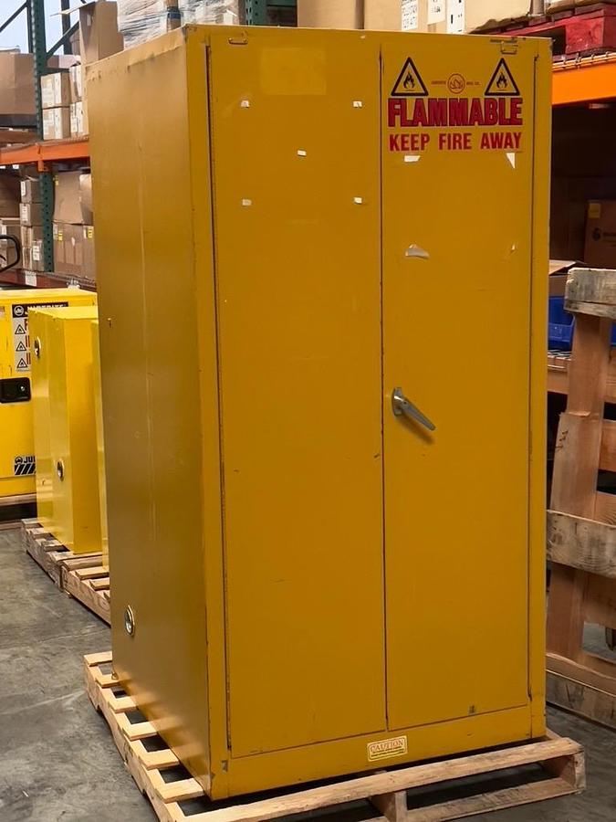 Used Justrite Model # 25995 60 Gal Flammable Liquid Storage Cabinet