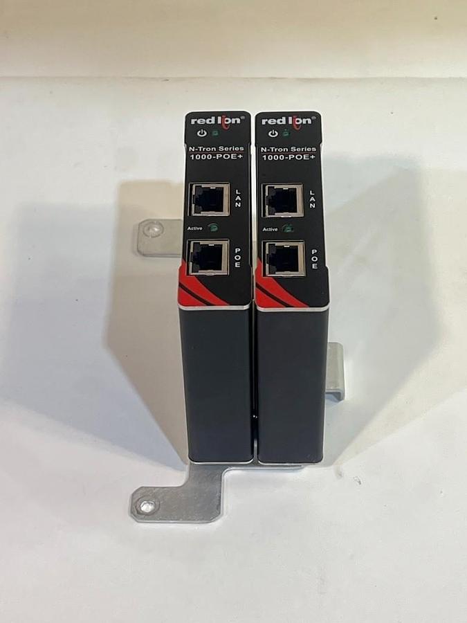 Used 2 Pieces Red Lion N-Tron Series 1000-POE+ Power Injector