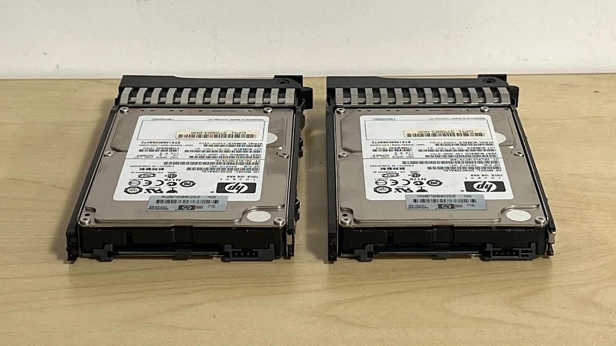 Used Lot of 8 72GB SAS HP Hard Drives HDD - P/N: 518216-001, 504015-001, 459889-002