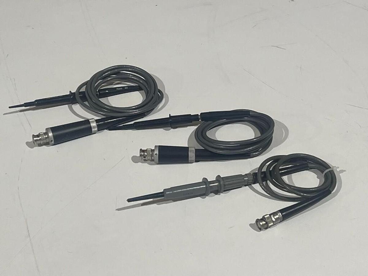 Used Lot of 3 Tektronix Probes: P6006, P6010, & P6047 - Oscilloscope Test Leads