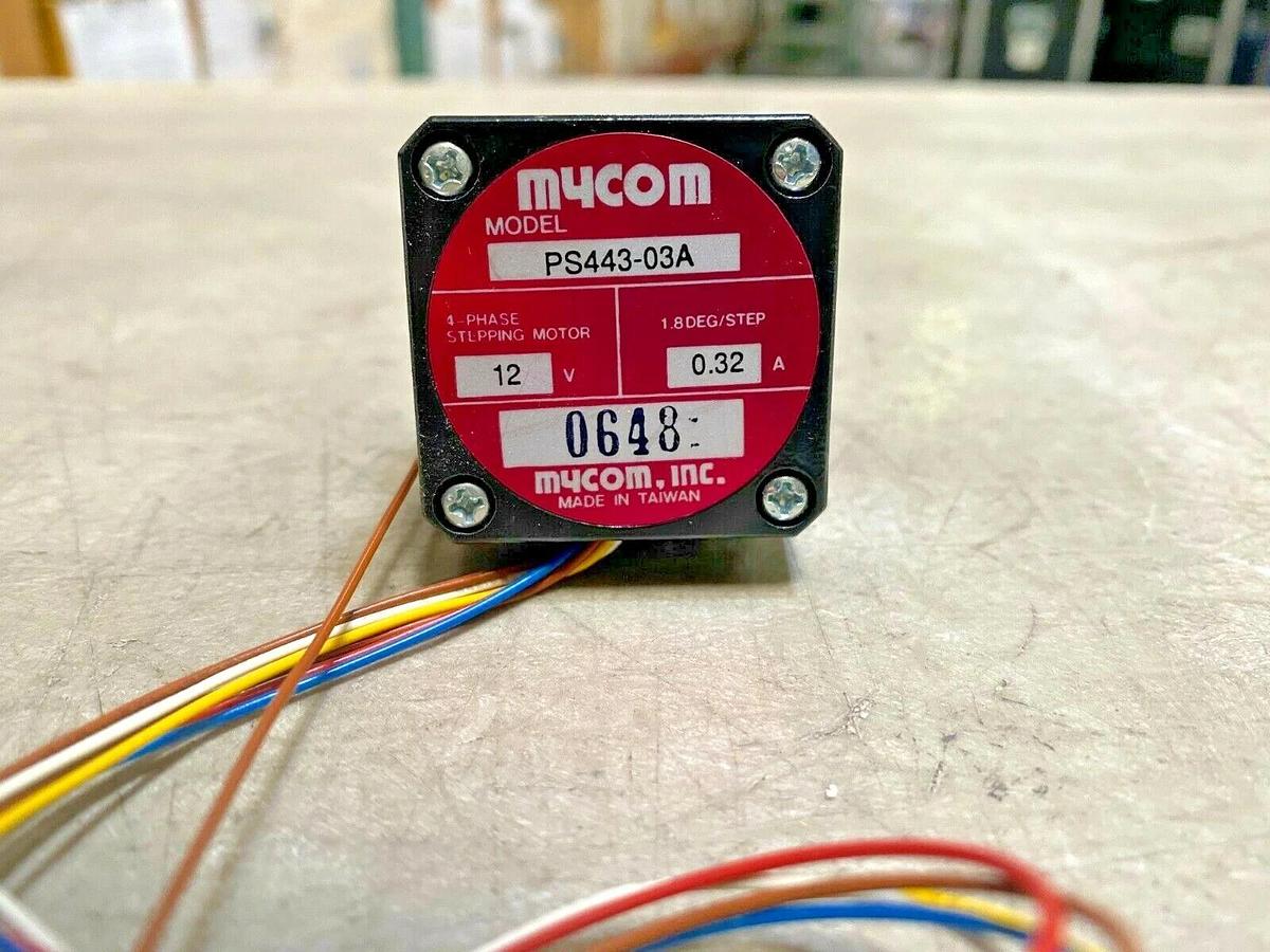 Mycom Nyden PS443-03A 12 V 0.32 A 1.8 Deg/Step 4-Phase Stepping Motor - Stepper