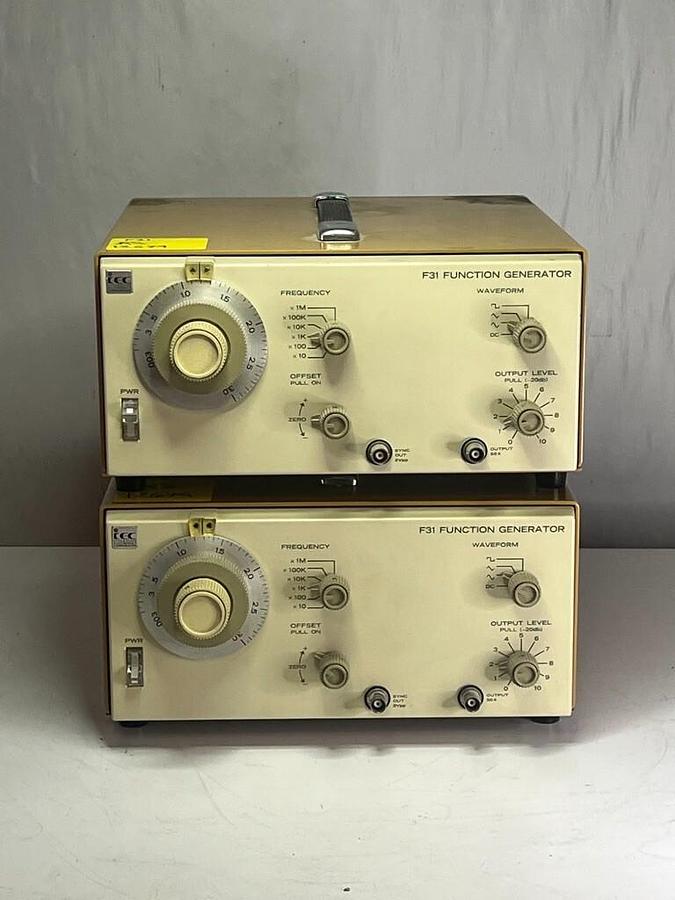 Used Lot of 2 Each: IEC Interstate Electronics F31 Function Generator 3 MHz Bandwidth