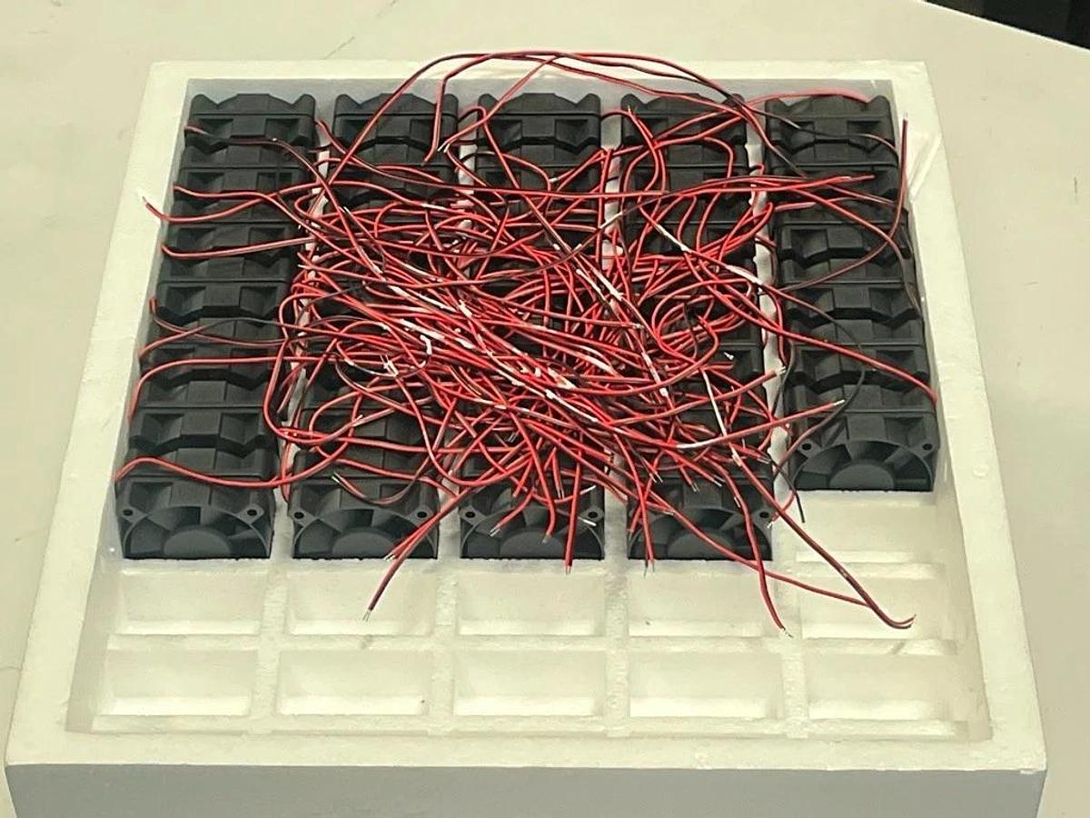 Used Partial Case of 168 PCS Sunon KDE1206PHS1 60mm Fans 12VDC 2.2W