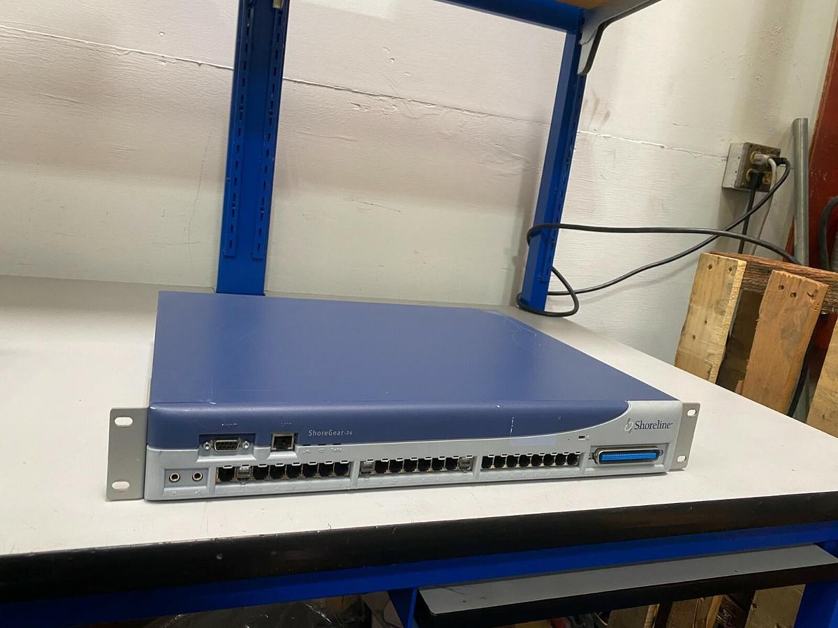 Used Shoreline ShoreGear-24 Model IPBX-24 Part No 600-1004-14 24 Voice Switch Gateway