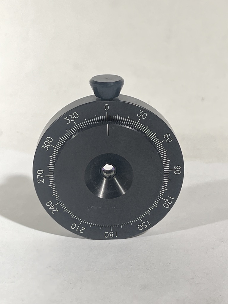 Used Newport Lot Optic Cell Rotation Mount, 2° Graduations, For LH1 Optic Cells